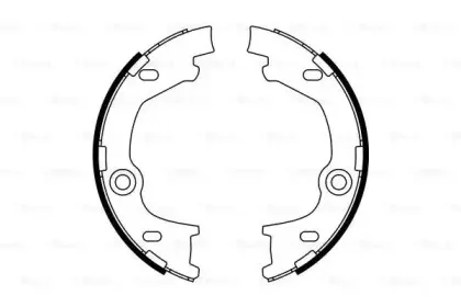0 986 487 777 BOSCH Комплект тормозных колодок, стояночная тормозная система