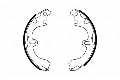 0986487786 BOSCH Комплект тормозных колодок