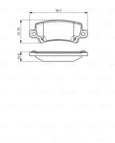 0 986 495 072 BOSCH Комплект тормозных колодок, дисковый тормоз