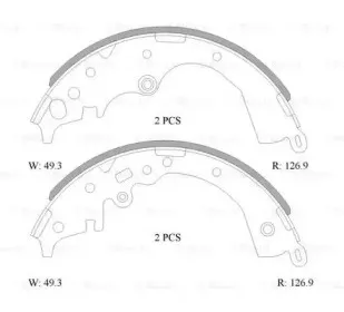 0 986 AB1 506 BOSCH Комплект тормозных колодок