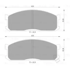 0 986 AB2 006 BOSCH Комплект тормозных колодок, дисковый тормоз