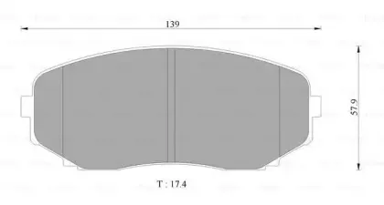 0 986 AB2 373 BOSCH Комплект тормозных колодок, дисковый тормоз