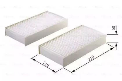 1 987 431 167 BOSCH Фильтр, воздух во внутренном пространстве