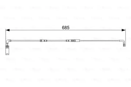 1 987 473 003 BOSCH Сигнализатор, износ тормозных колодок