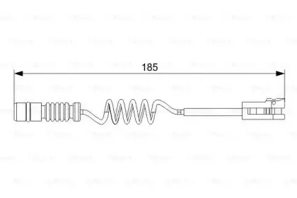 1 987 473 007 BOSCH Сигнализатор, износ тормозных колодок