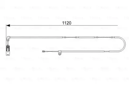1 987 473 010 BOSCH Сигнализатор, износ тормозных колодок