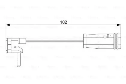 1 987 473 019 BOSCH Сигнализатор, износ тормозных колодок