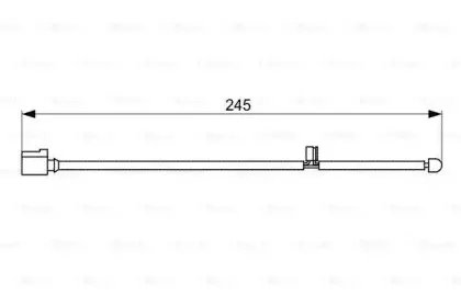 1987473068 BOSCH Сигнализатор, износ тормозных колодок