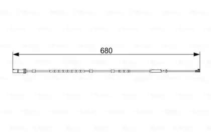 1 987 473 545 BOSCH Сигнализатор, износ тормозных колодок