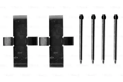 1 987 474 002 BOSCH Комплектующие, колодки дискового тормоза