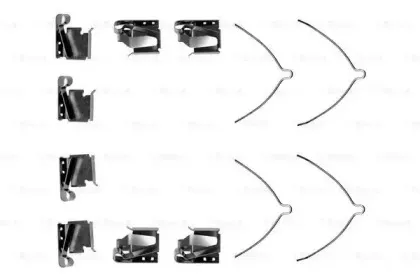 1 987 474 279 BOSCH Комплектующие, колодки дискового тормоза