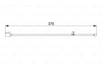 1 987 474 562 BOSCH Сигнализатор, износ тормозных колодок