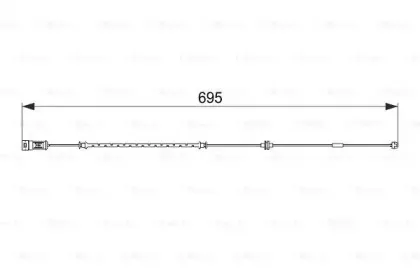 1 987 474 585 BOSCH Сигнализатор, износ тормозных колодок