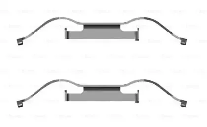 1 987 474 687 BOSCH Комплектующие, колодки дискового тормоза