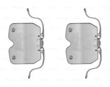 1 987 474 725 BOSCH Комплектующие, колодки дискового тормоза