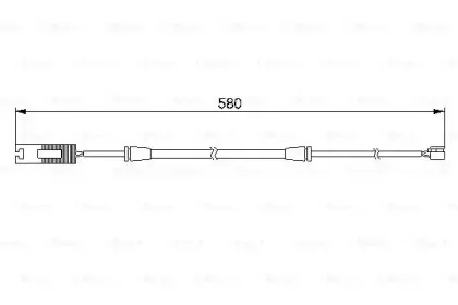 1 987 474 941 BOSCH Сигнализатор, износ тормозных колодок