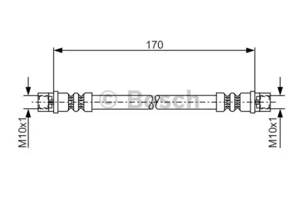 1 987 476 010 BOSCH Тормозной шланг