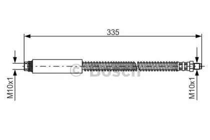 1 987 476 078 BOSCH Тормозной шланг