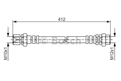 1 987 476 144 BOSCH Тормозной шланг