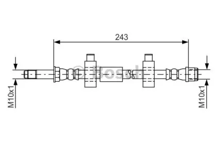 1 987 476 320 BOSCH Тормозной шланг
