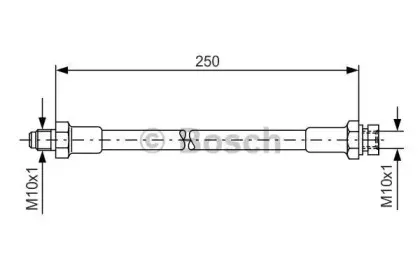 1 987 476 348 BOSCH Тормозной шланг