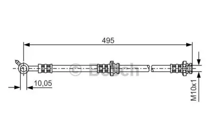 1 987 476 399 BOSCH Тормозной шланг