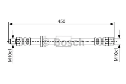 1 987 476 443 BOSCH Тормозной шланг