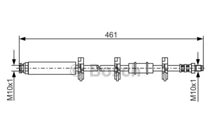 1 987 476 463 BOSCH Тормозной шланг