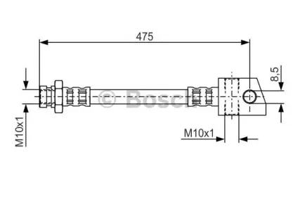 1 987 476 549 BOSCH Тормозной шланг