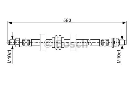 1 987 476 602 BOSCH Тормозной шланг