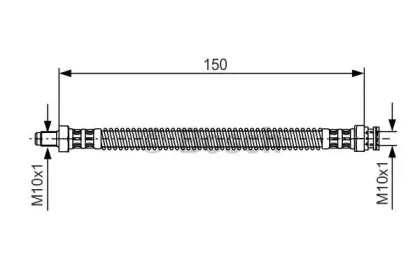 1 987 476 677 BOSCH Тормозной шланг