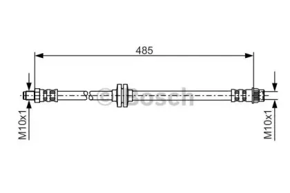 1 987 476 827 BOSCH Тормозной шланг