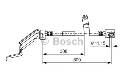 1 987 476 866 BOSCH Тормозной шланг