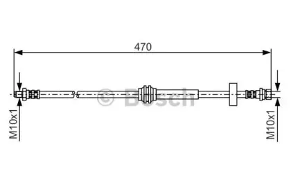 1 987 476 885 BOSCH Тормозной шланг