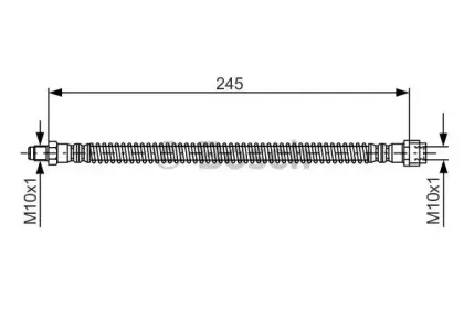 1 987 476 950 BOSCH Тормозной шланг