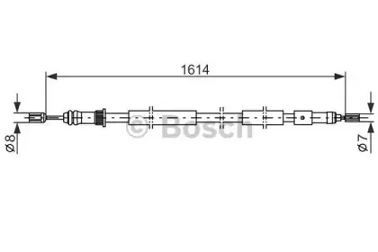 1 987 477 432 BOSCH Трос, стояночная тормозная система
