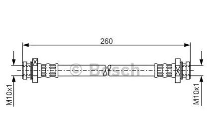 1 987 481 060 BOSCH Тормозной шланг