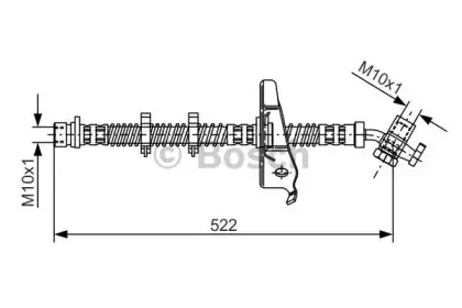 1 987 481 125 BOSCH Тормозной шланг