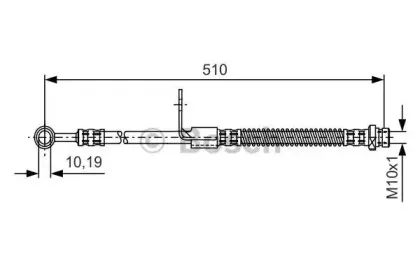 1 987 481 156 BOSCH Тормозной шланг