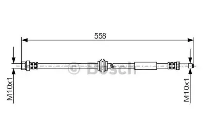1 987 481 182 BOSCH Тормозной шланг