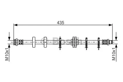 1 987 481 189 BOSCH Тормозной шланг