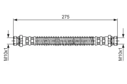1 987 481 276 BOSCH Тормозной шланг