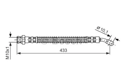 1 987 481 277 BOSCH Тормозной шланг