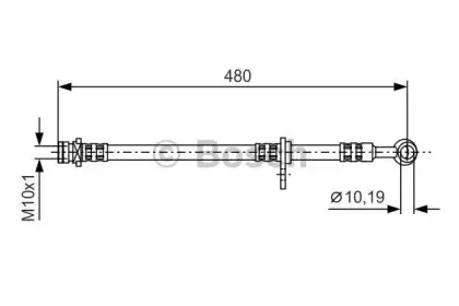 1 987 481 295 BOSCH Тормозной шланг