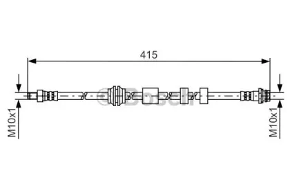 1 987 481 425 BOSCH Тормозной шланг