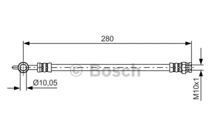 1 987 481 444 BOSCH Тормозной шланг