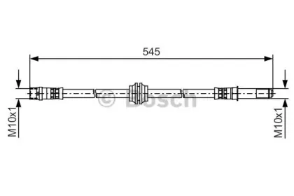 1 987 481 490 BOSCH Тормозной шланг