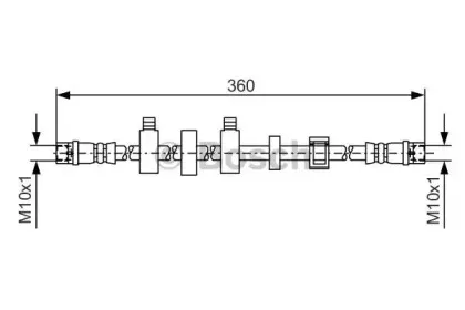 1 987 481 538 BOSCH Тормозной шланг