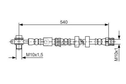 1 987 481 566 BOSCH Тормозной шланг