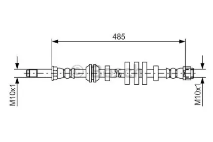 1 987 481 568 BOSCH Тормозной шланг